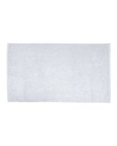 Large Terry Velour 100% Ring Spun Cotton Beach Towel-White