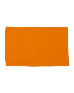 Light Weight Terry 100% cotton Sports Face Towel 11 inch  x 18 inch-Orange