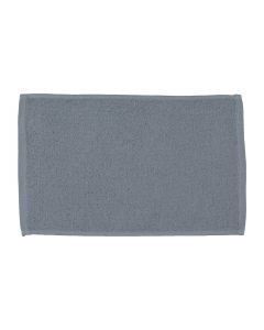 Light Weight Terry 100% cotton Sports Face Towel 11 inch  x 18 inch-Silver