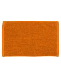 Premium Fringed Velour Spirit & Sport Towel 11 inch x18 inch-Orange