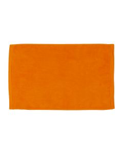 Premium Velour Hand Face Sports Towel 16 inch x26 inch-Orange