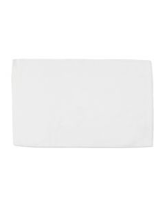 Premium Velour Hand Face Sports Towel 16 inch x26 inch-White
