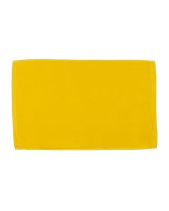 Premium Velour Hand Face Sports Towel 16 inch x26 inch-Yellow